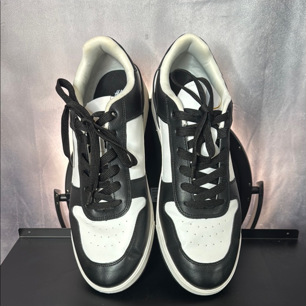 H&M Black and White Retro Sneakers with Chunky Sole